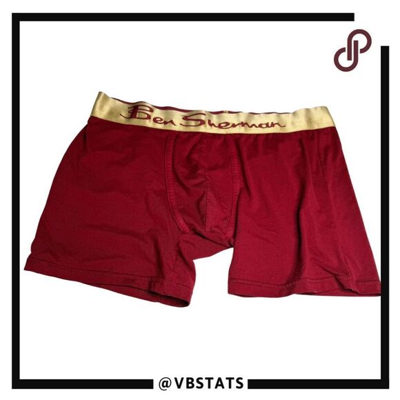 Ben Sherman Men's Contoured Support Pouch Soft Microfiber Boxer Brief Red Medium - Picture 1 of 4
